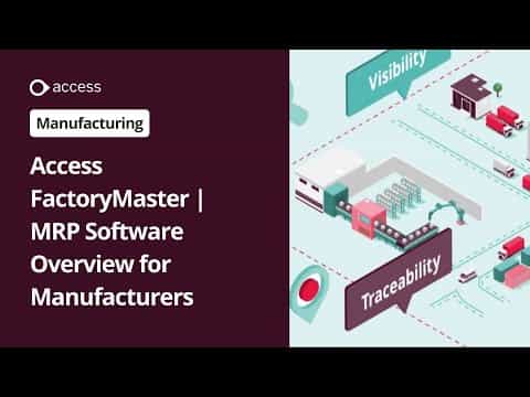 Access FactoryMaster MRP Software Pricing, Alternatives & More 2026 ...