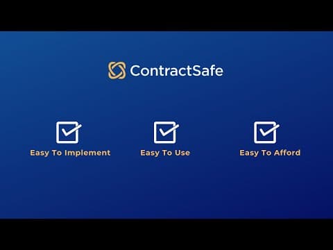 ContractSafe Software Pricing, Alternatives & More 2026 | Capterra